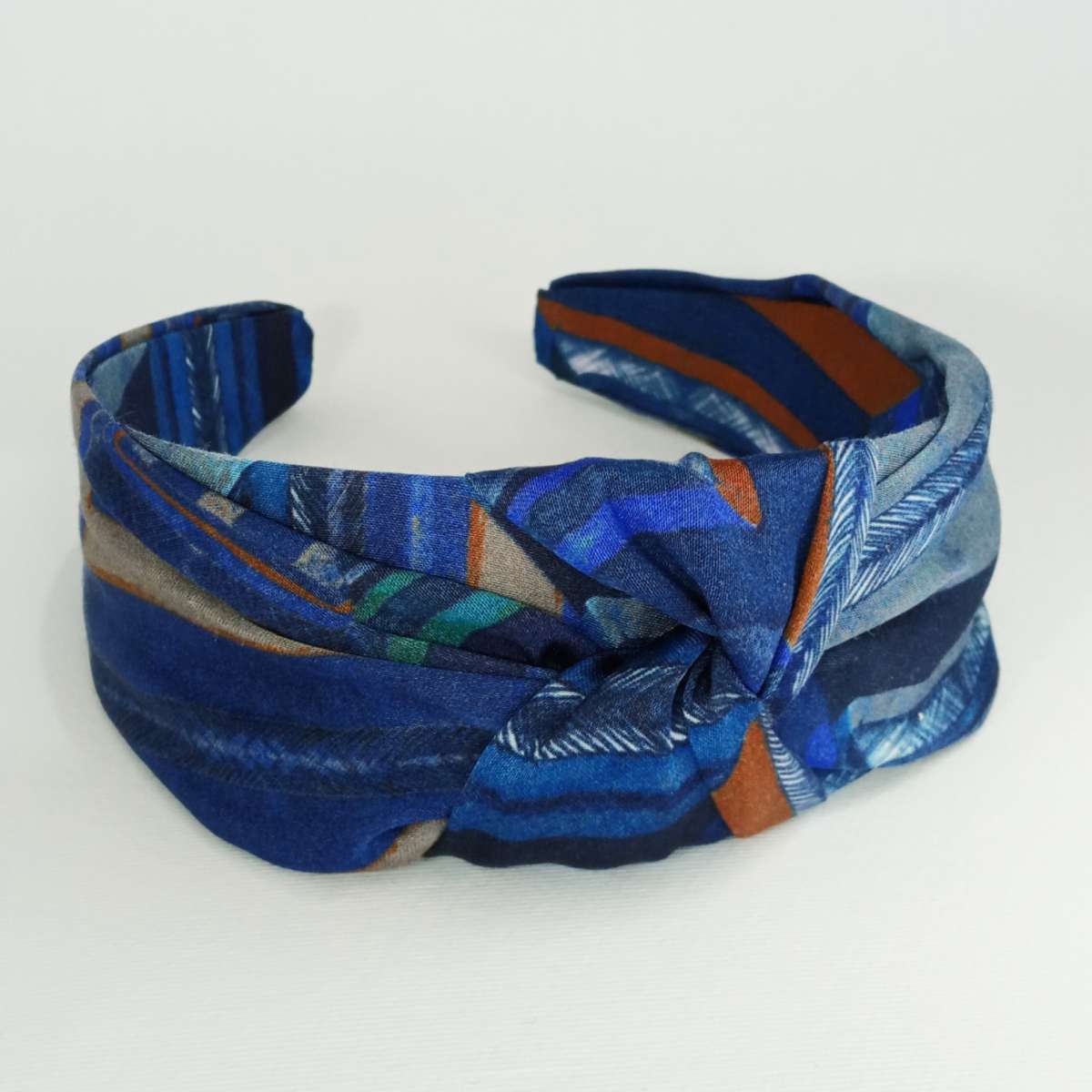 Cerchietto blu con nodo