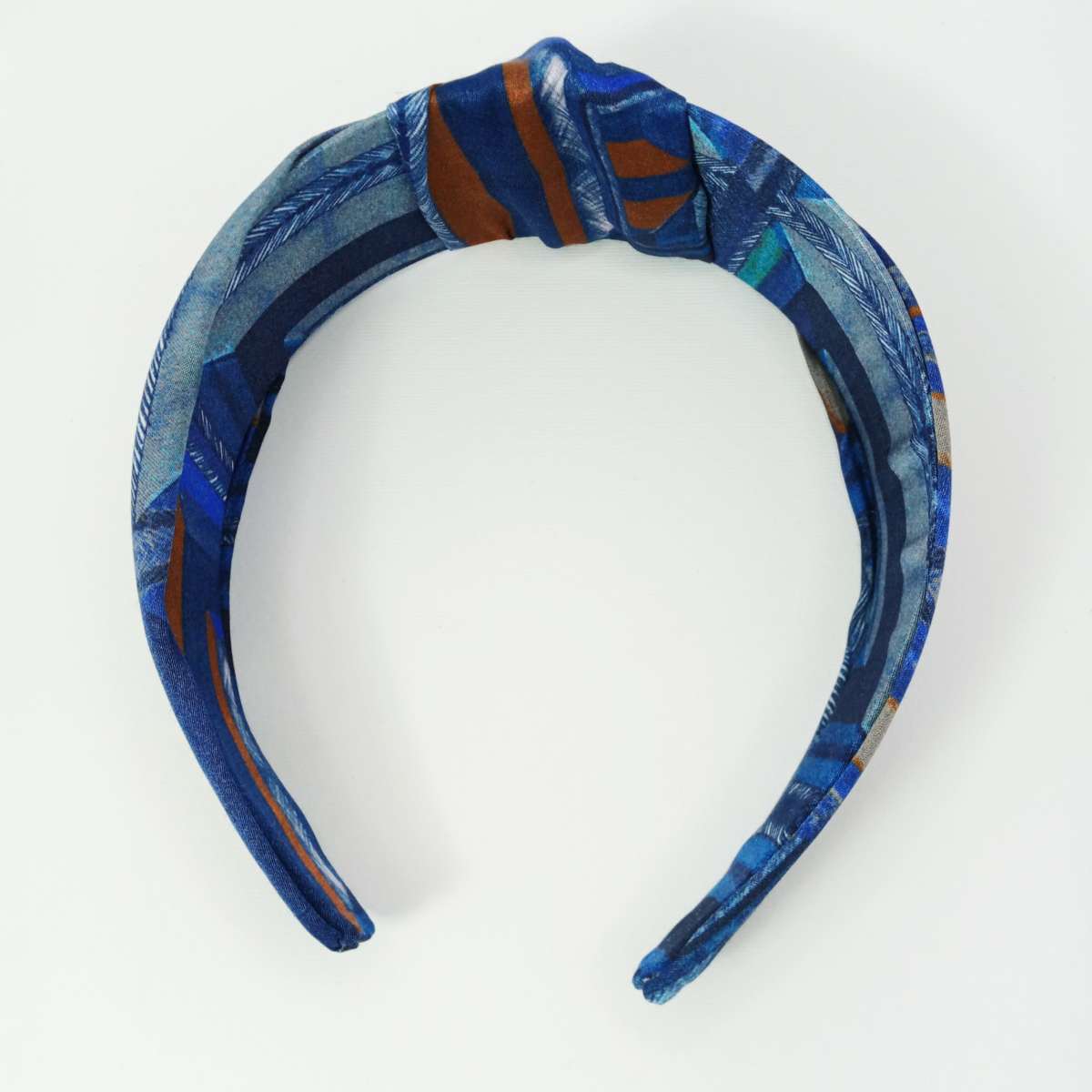 Cerchietto blu con nodo