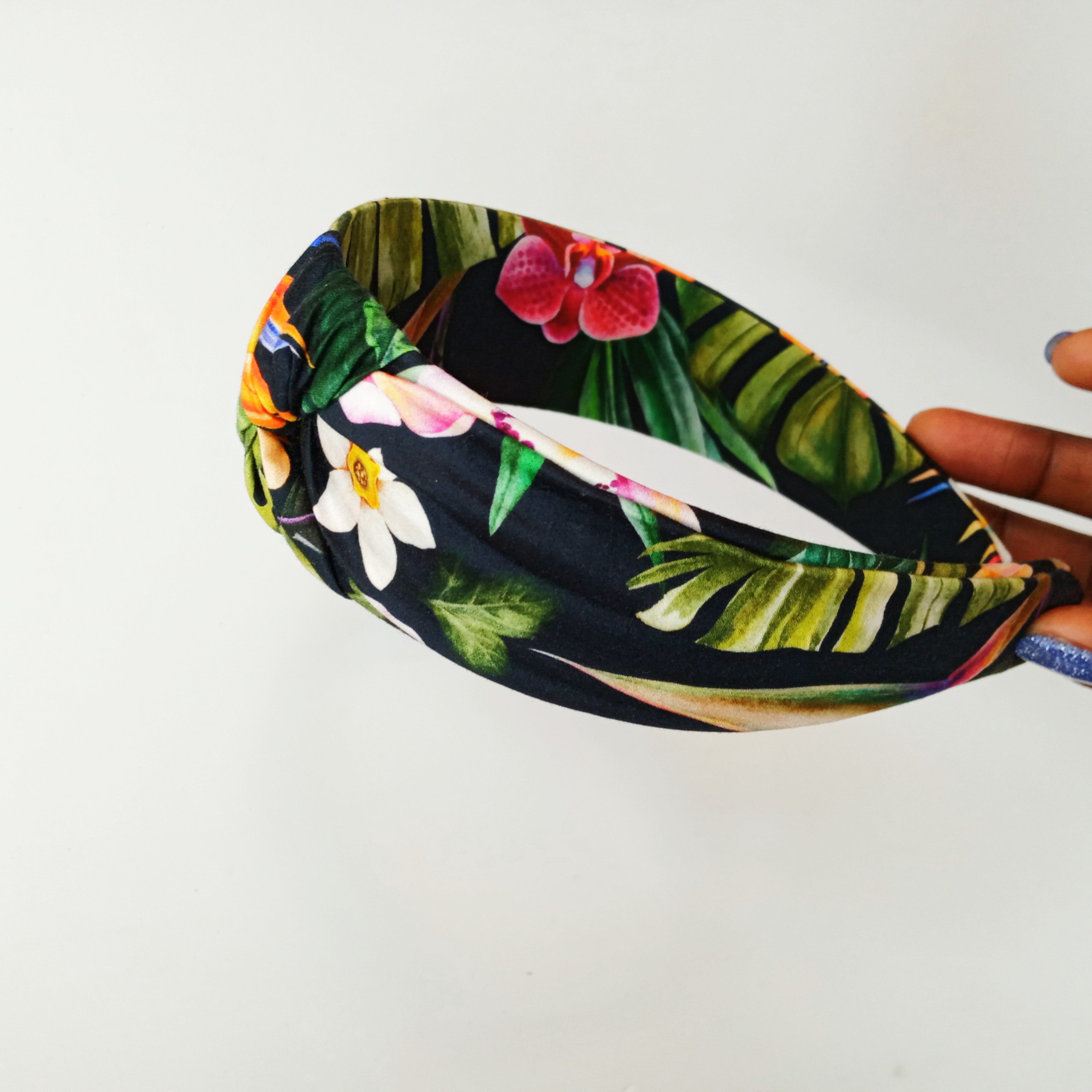 Cerchietto per Cappelli Fascia In Tessuto Fatto a Mano 