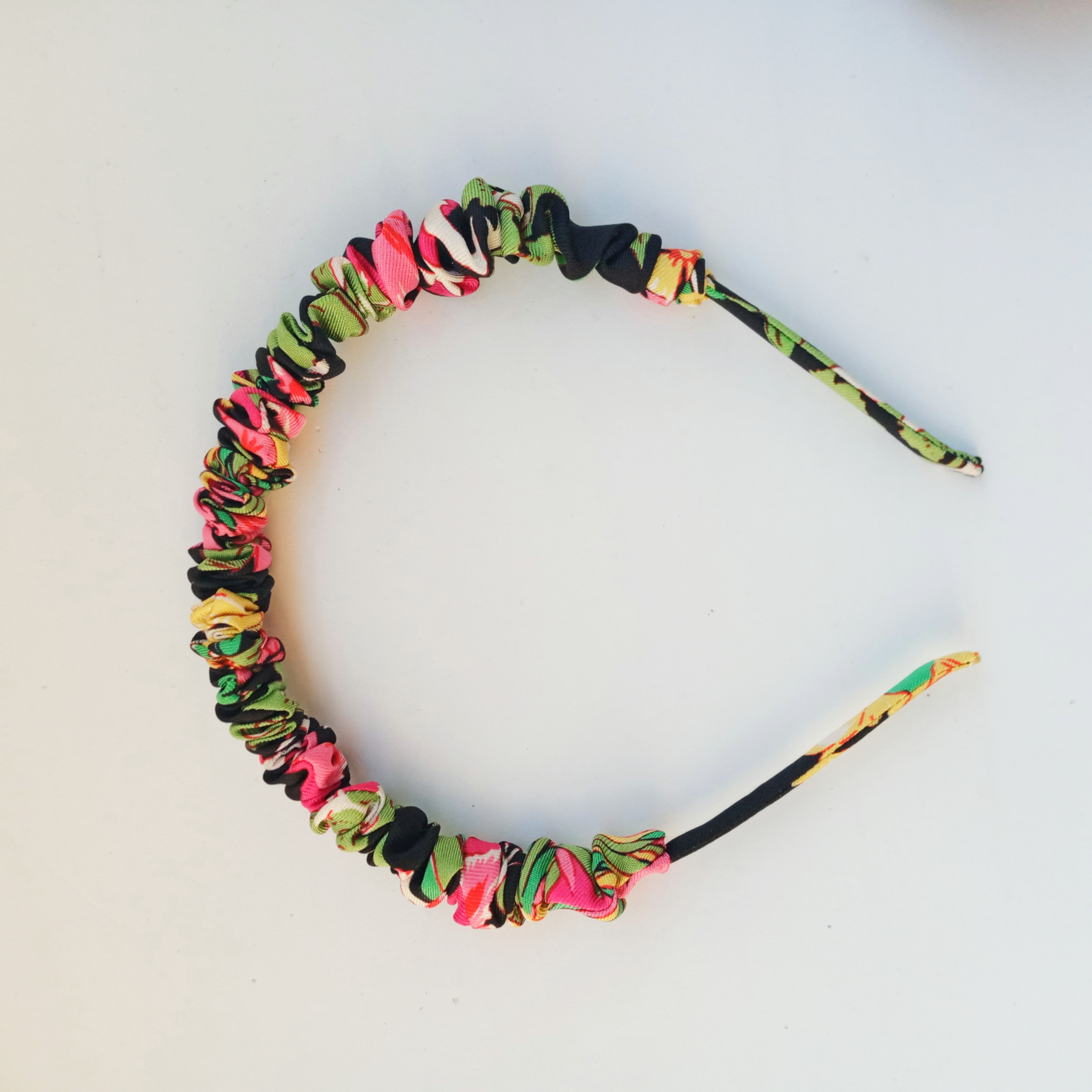 Cerchietto arricciato in Seta cerchietto Floreale